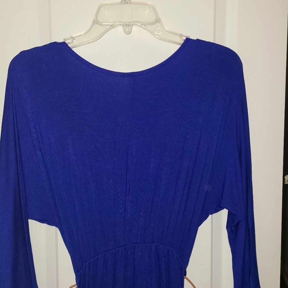 JnK by the Mogan Royal Blue Belted Dress - Picture 11 of 11